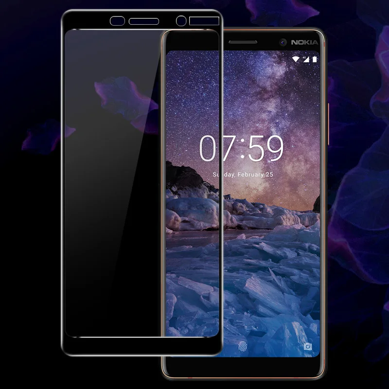 Baixin tempered glass for Nokia 7plus ultra thin 2.5D 9H screen protector anti-scratch film | Мобильные телефоны и