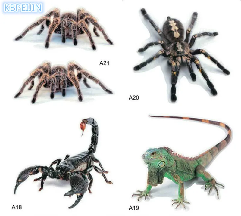 Автомобильный Стайлинг 3D моделирование животных бампер наклейки для