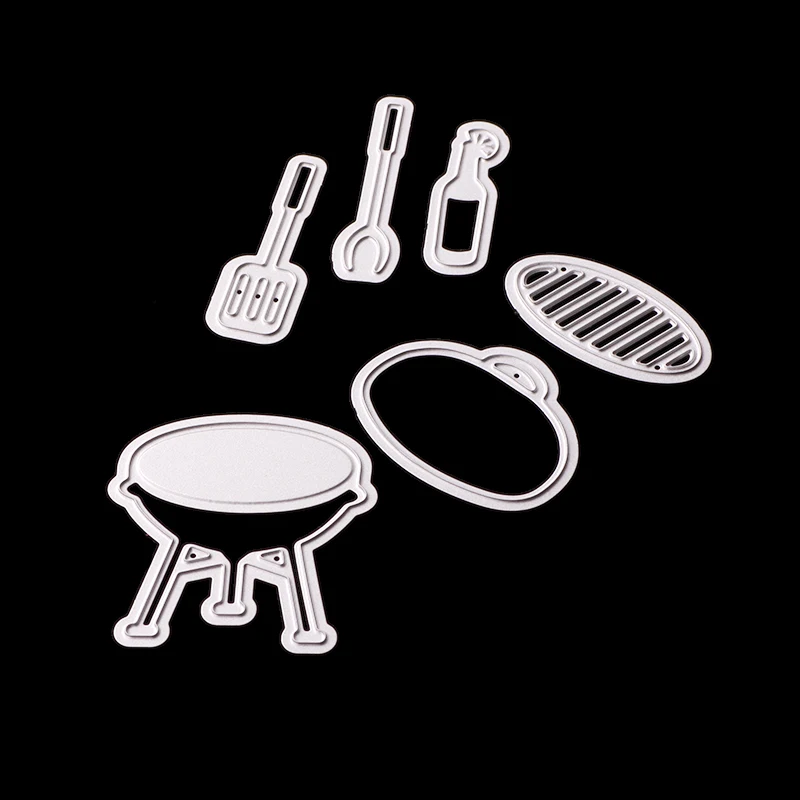 ABOOM 6 шт. набор для барбекю металлические режущие штампы трафарет DIY скрапбукинга