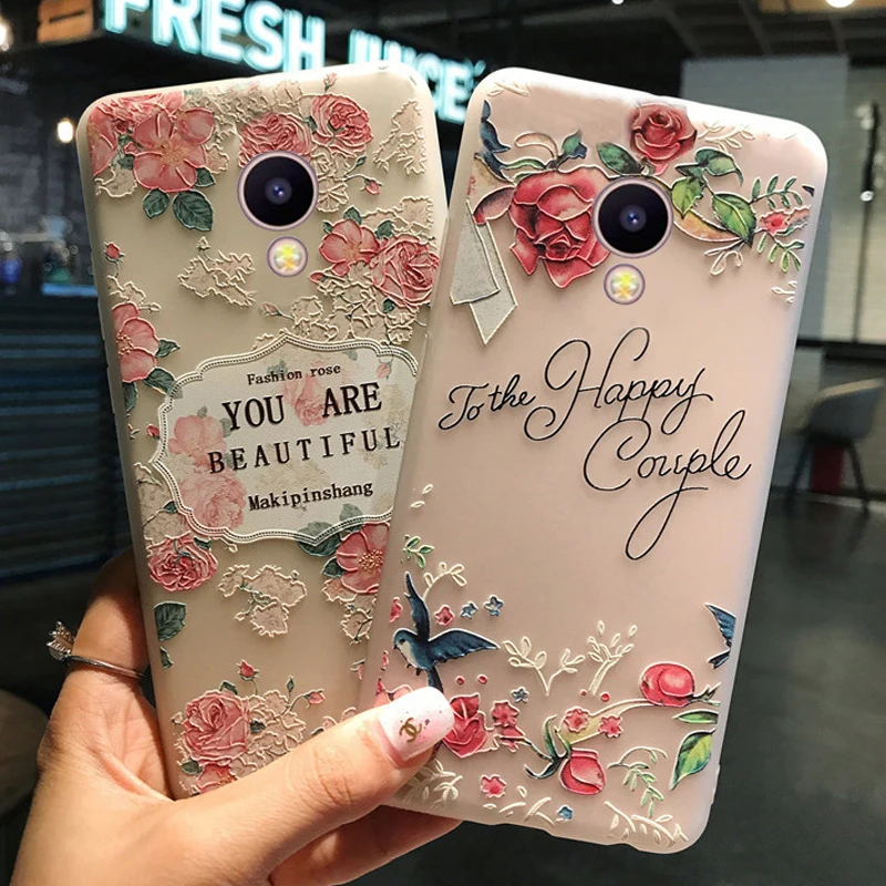 KaiNuEn coque чехол для meizu m5c m 5c силиконовый роскошный 3d мягкий прозрачный телефона a5 tpu