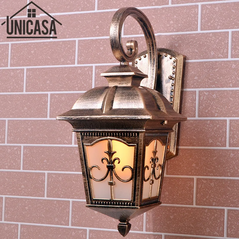 Садовые наружные Настенные светильники винтажный тропинка старинное бра