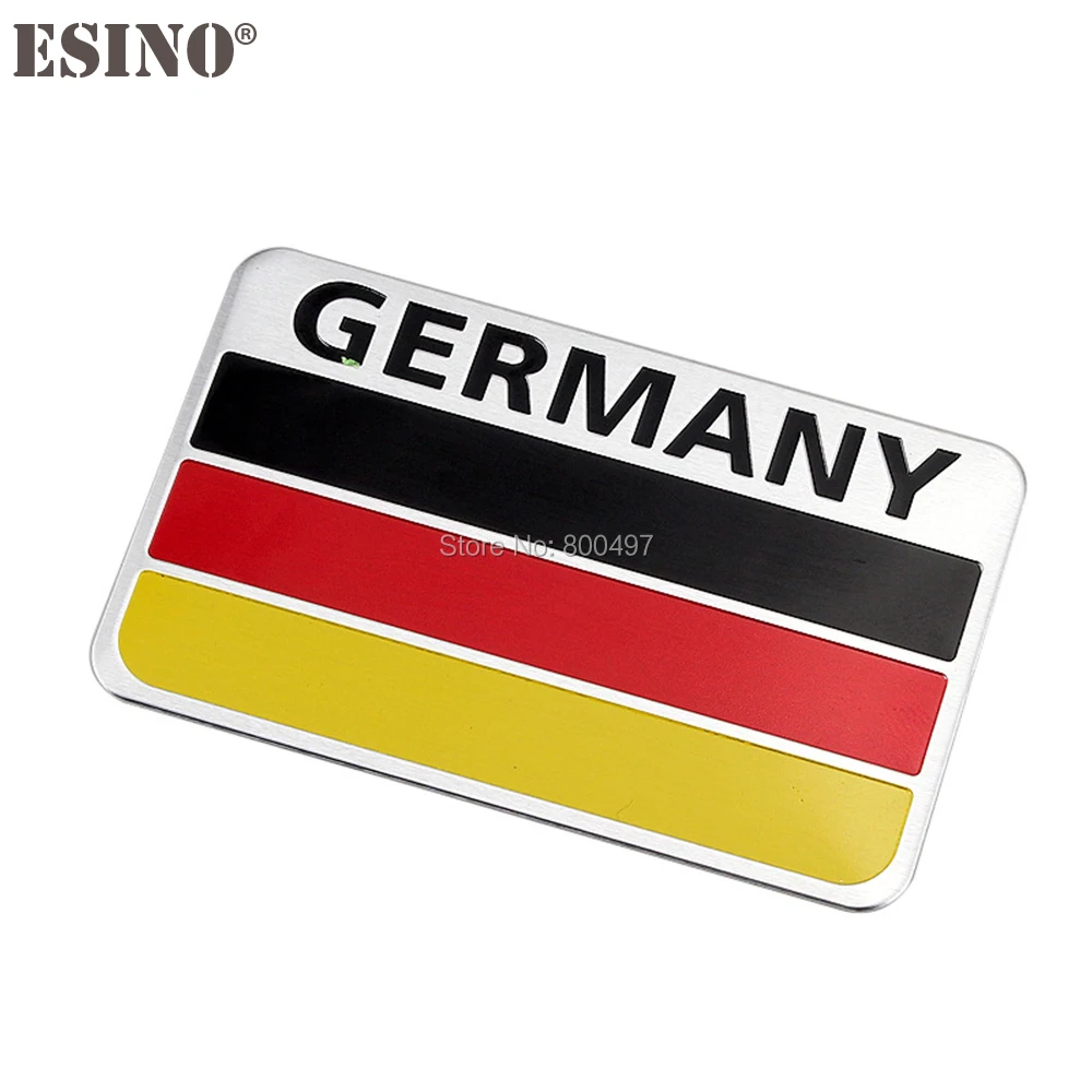 Car Styling New Design Germany National Flag Set 3D Metal Chrome Aluminium Alloy Emblem Badge Sticker Decal Auto Accessory | Автомобили и