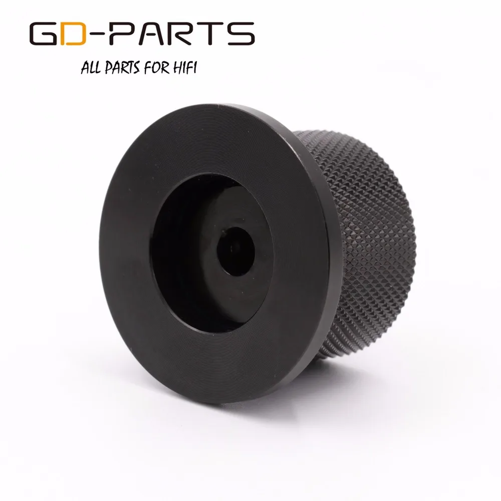 GD-PARTS 38x25 мм Обработанная алюминиевая ручка регулятор громкости звука ручка для Hifi аудио усилитель проигрыватель радио серебристый черный 1 шт