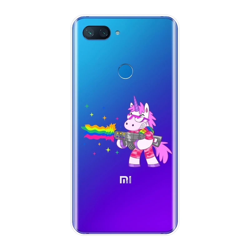 Мягкий ТПУ чехол для Xiaomi Mi 5 5C 5S 5X 6 6X Plus A1 A2 Lite 8 SE ультра тонкий Kawaii Единорог