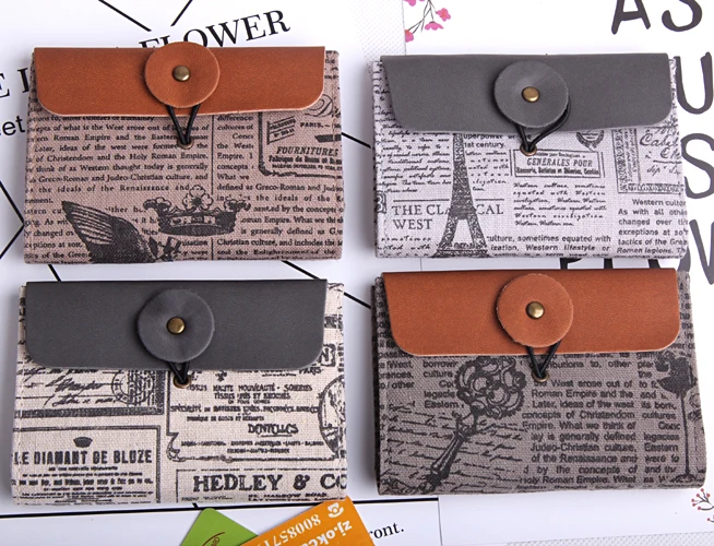 1 шт. винтажные серийные сумки для карт офисные аксессуары материал канцелярские