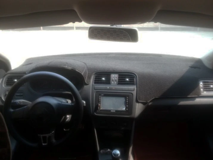 Для Volkswagen Polo MK5 6R 2009- приборной панели коврик защитная накладка тени Подушка интерьерная наклейка Тюнинг автомобилей аксессуары