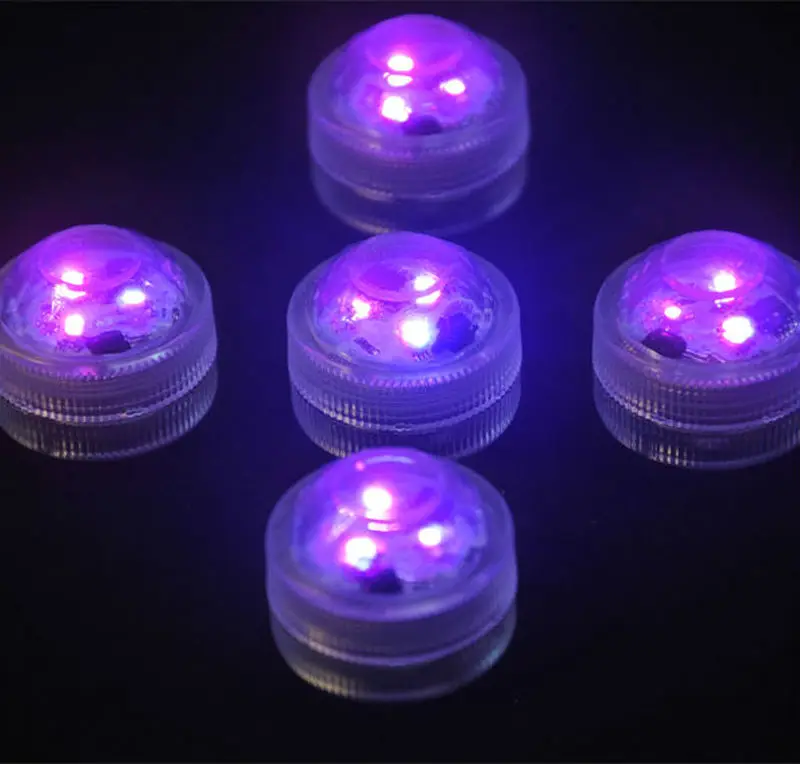 10 шт./компл. погружной светодиодный светильник RGB фонарик Floralyte Свадебная вечеринка лампы Дистанционное управление Водонепроницаемый ночные лампы аккумуляторы входят в комплект
