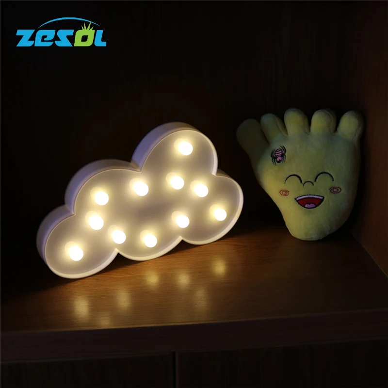 ZESOL Рождественское украшение облако светящаяся настольная лампа светодиодный