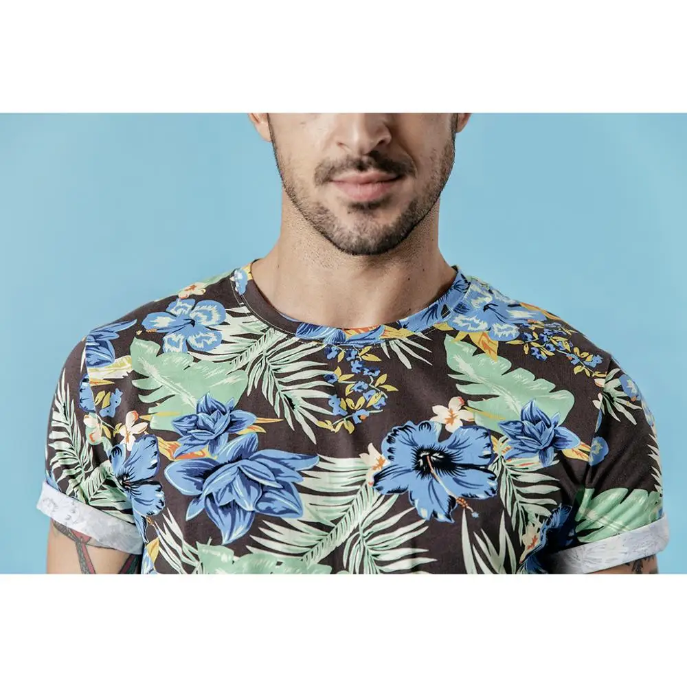 Мужская футболка с принтом SIMWOOD Повседневная дышащая высокого качества