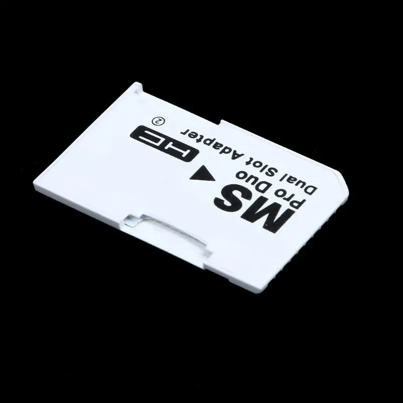 Адаптер для карты памяти с двумя слотами Micro SD SDHC TF MS card Pro Duo Reader адаптер windows/Mac