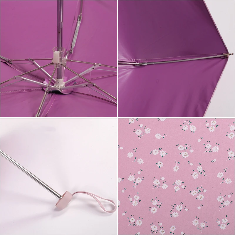 Новый Леди Принцесса 6K пять складной уличный зонтик креативный цветной клей мини