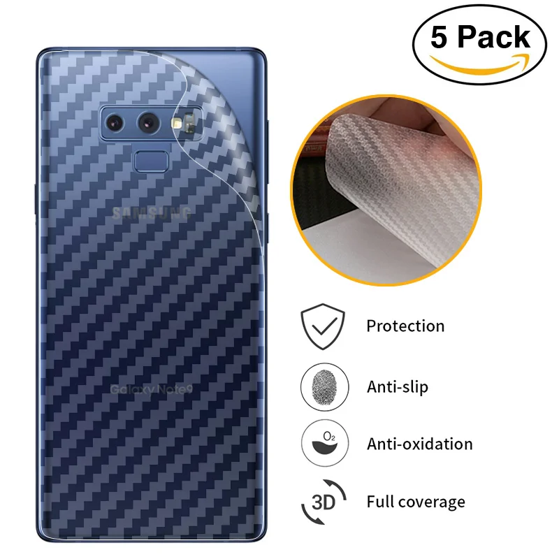 3D мягкая наклейка из углеродного волокна для Samsung Galaxy S8 S9 S8Plus S9Plus S7 S6 S5 Edge Note 9 8