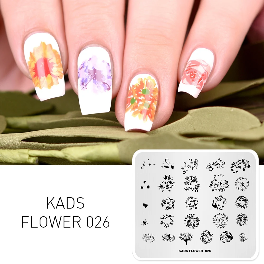 Трафарет для дизайна ногтей KADS трафарет маникюра и шаблоны самостоятельного