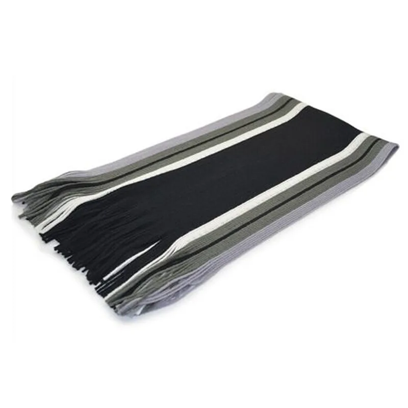Cotton Knitted Warm Blanket Scarf For Men Women 2018 Winter Long Cashmere Scarves Striped Tassel Shawl Echarpe Fourrure 180x23cm |