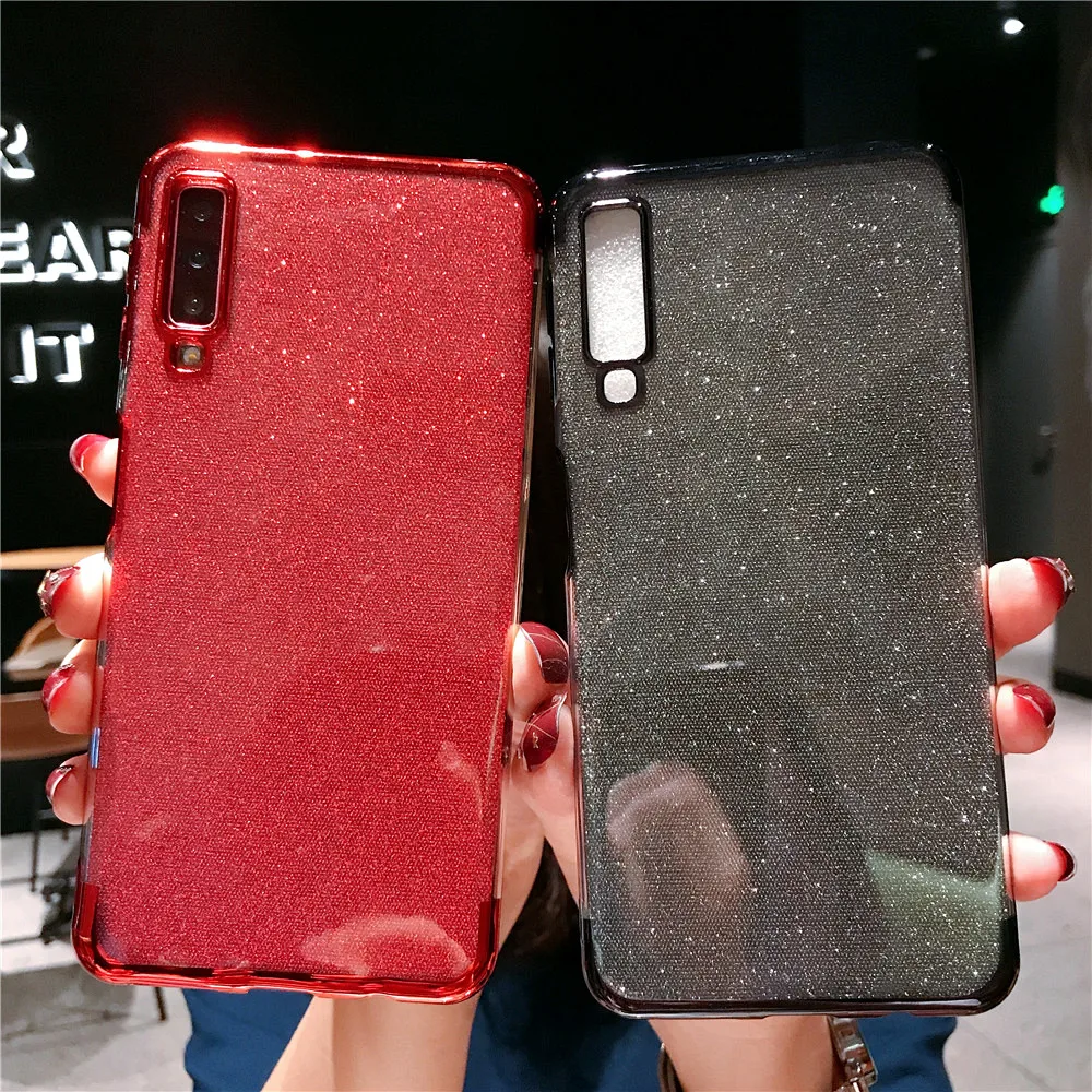 Блестящий силиконовый чехол для Samsung Galaxy M10 M20 M30 A40S A10 A20 A70 A50 A80 A90 A60 A20E A40 2019 Note 8 9 с