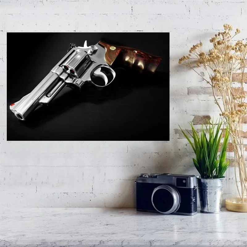 

Custom canvas wall decor print guns poster cloth wall Canvas Fabric posters and prints Home Decor Painting