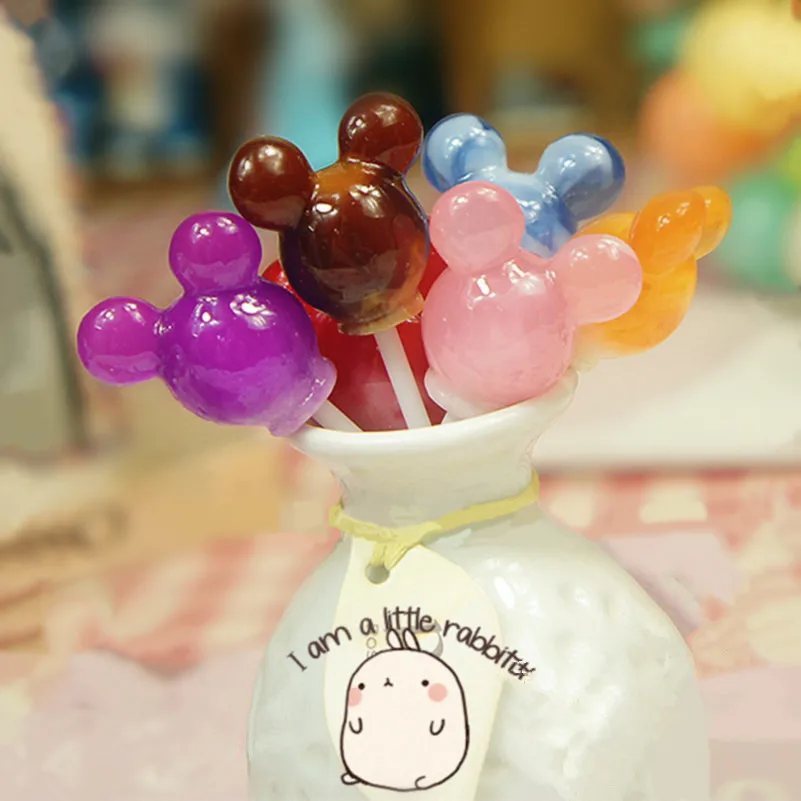 Tanduzi 10 шт. смолы леденец 3D Kawaii мышь леденцы конфеты кукольный домик Миниатюрный