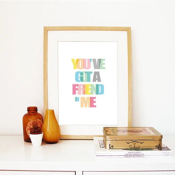 Бесплатная доставка Печать постер Художественная печать картина у вас есть друг