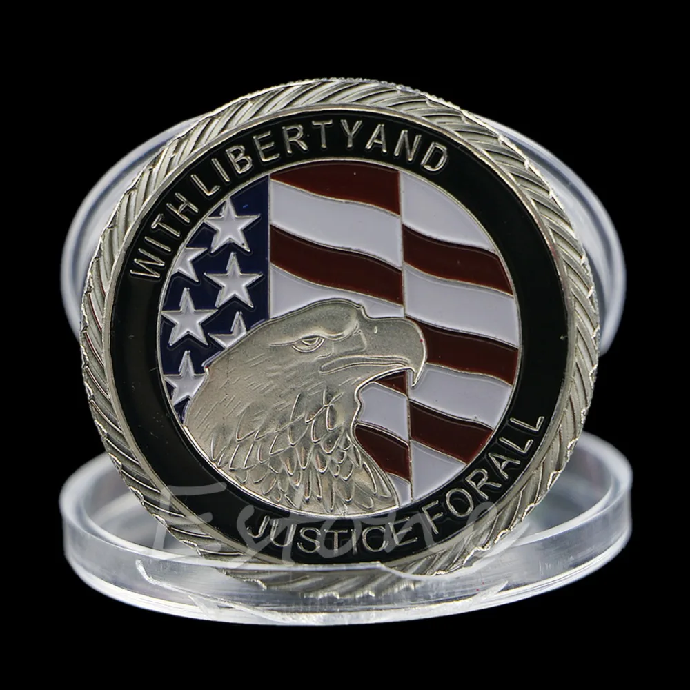 1 шт. Посеребренная монета 9 11 пробы United We Stand памятная для коллекции монет|collect