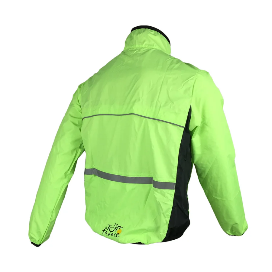 Новинка 2017 Мужская велосипедная куртка из полиэстера светоотражающая
