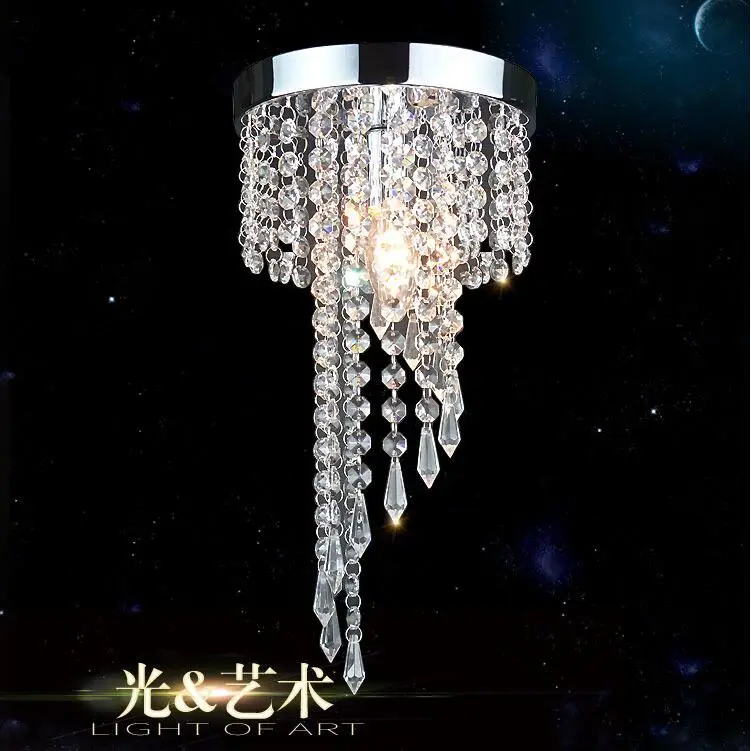 Бесплатная доставка дешевая хрустальная люстра Dia20cm H34cm для коридора|crystal