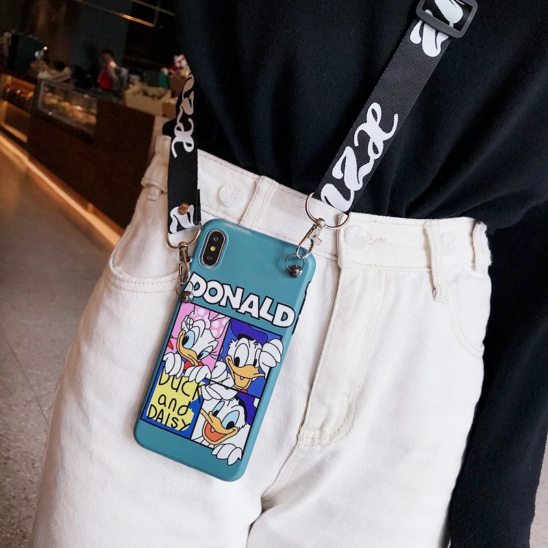 Чехол для iPhone XS max с милым мультяшным рисунком мягкая задняя крышка daisy Donald 8plus X XR 7