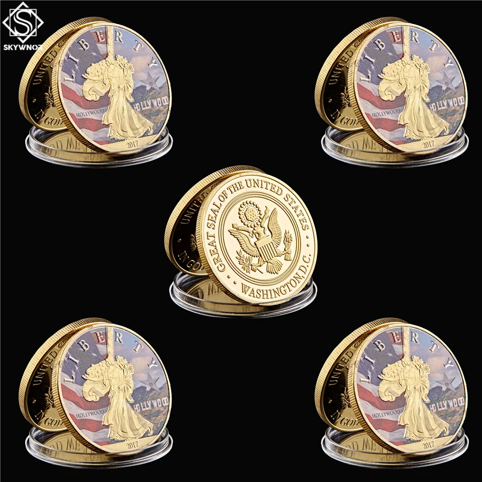 5 шт. 2017 США Лос Анджелес мир модные голливудские фильмы свобода Свобода Большая