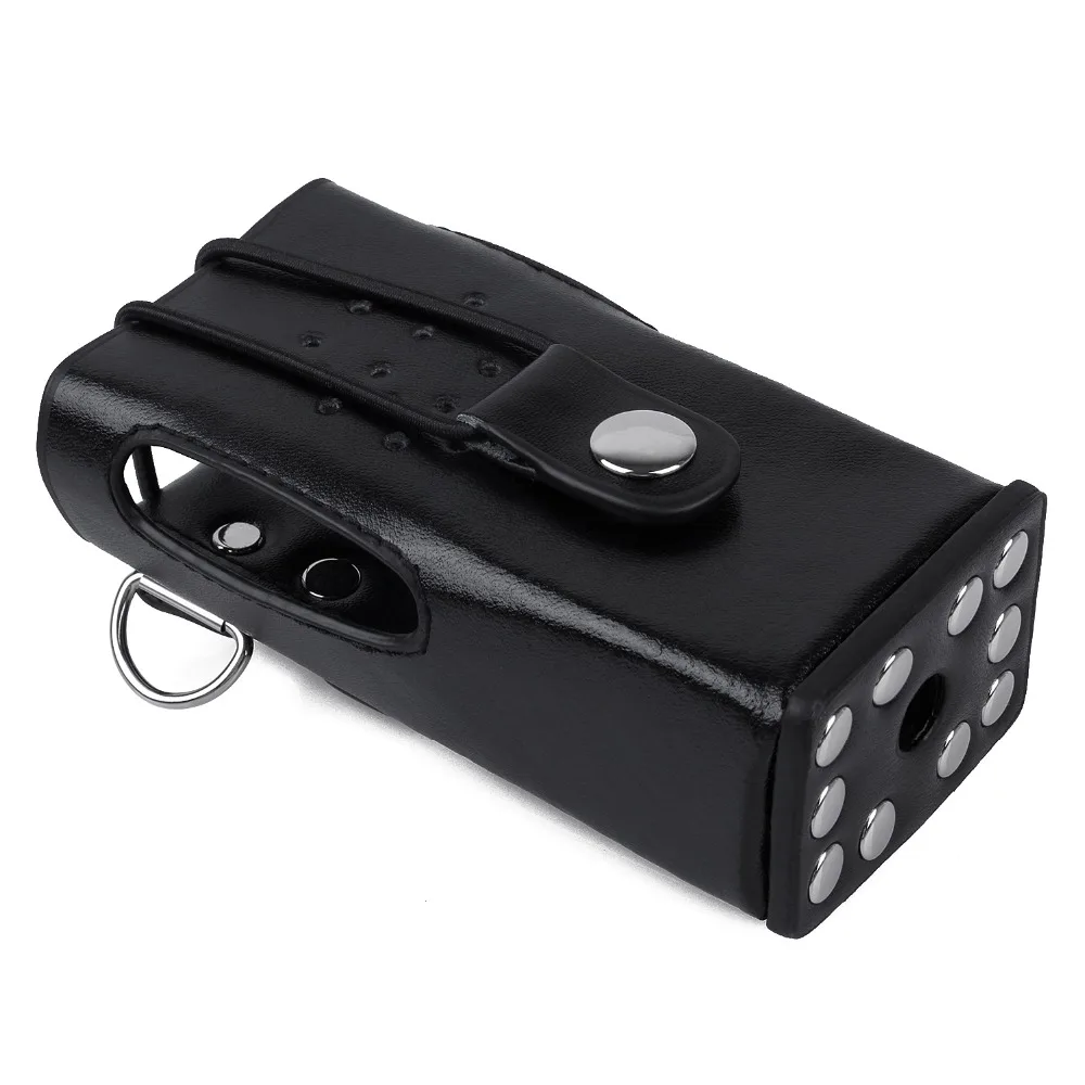 for Kenwood Two Way Radio Leather Protective Sleeve Shoulder Bag Hard Holster Case for Kenwood TK-3207 TK-2207 TK-3307 TK-3200