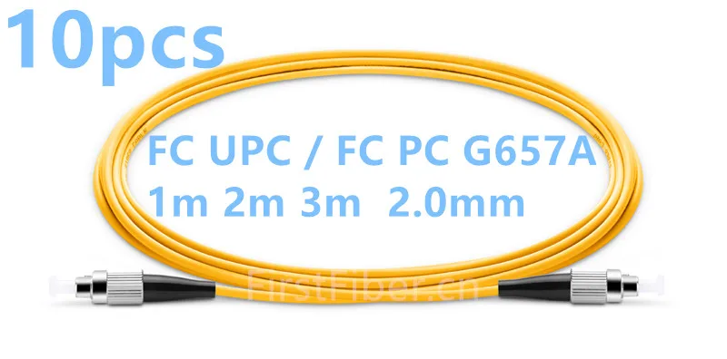 1 м 2 3 10 ⑤ пакет FC PC TO UPC to G657A волоконный патч кабель перемычка корд Simplex 0 мм PVC