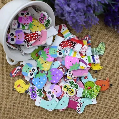 Пуговицы деревянные с 2 отверстиями 50 шт.|wooden button holes|wooden buttonsanimal wooden |