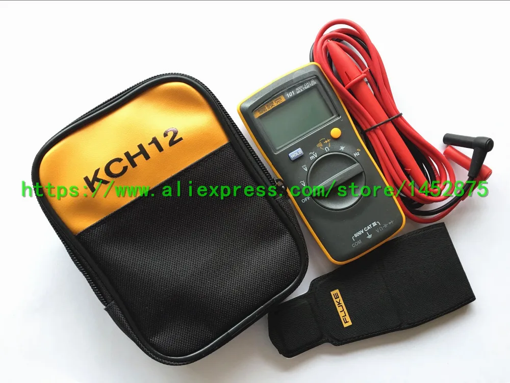 Мягкий чехол с пальмовым цифровым мультиметром FLUKE 101 Kit + KCH12 мягкий магнитным