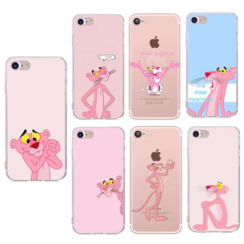 Naughty Leopard Soft TPU For Case iPhone 7 Cute Silicon Mobile Phone Capa 6 6S 5 5S SE 8 Plus X Back Cover |