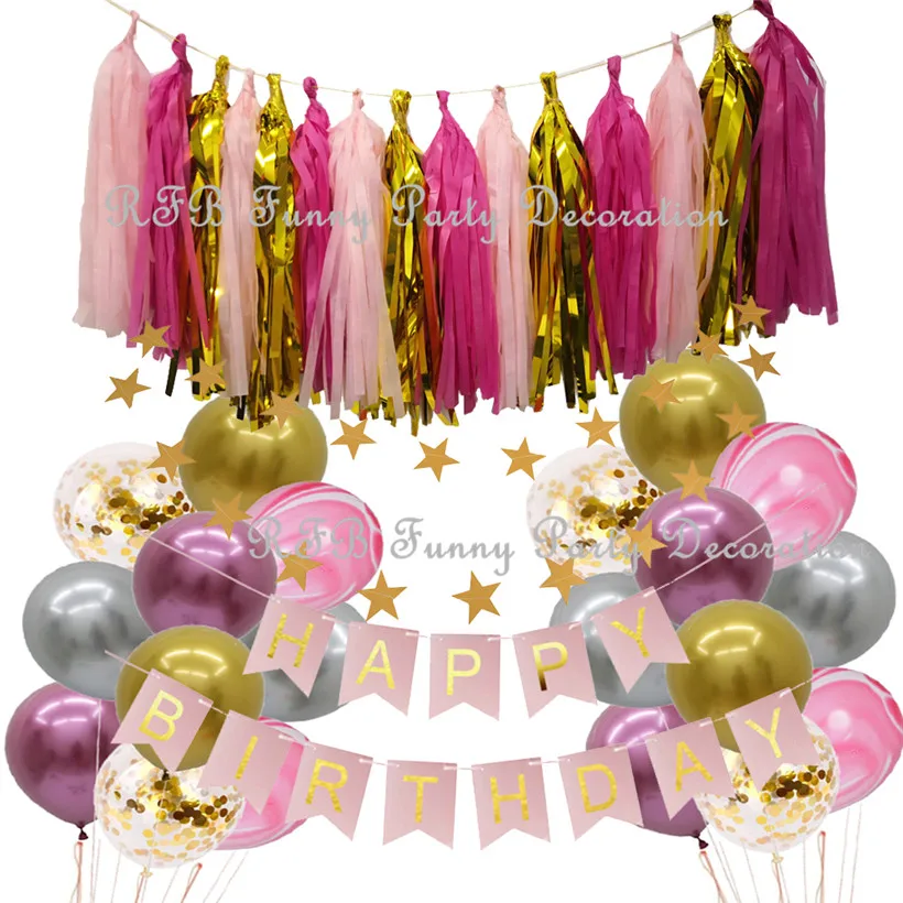 

Золотые, серебристые, розовые, хромированные воздушные шары, металлические шары, бумага, кисточка, гирлянда, товары для дня рождения, свадеб...