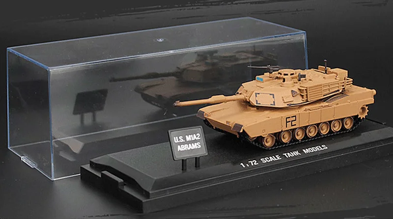 1: 72 Готовая модель главного боевого танка M1A2 игрушки для моделирования литья под