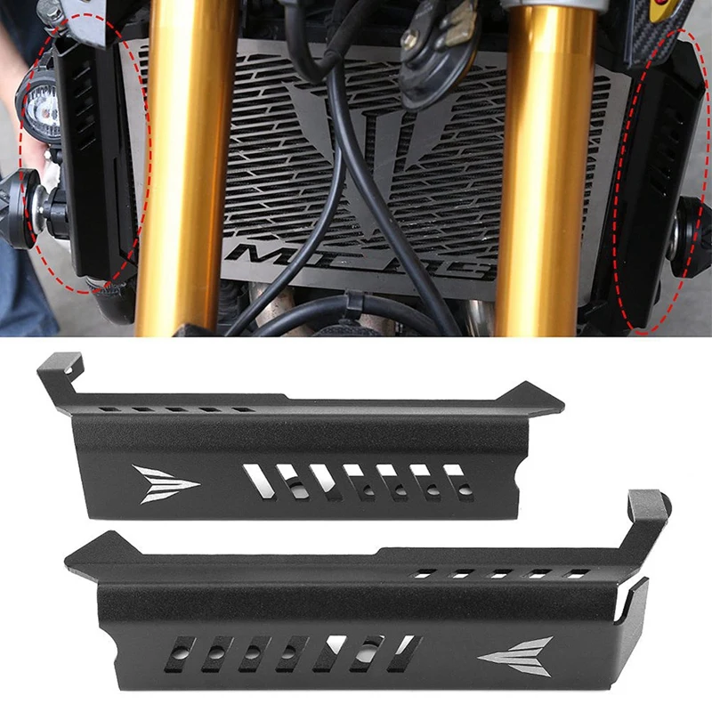 Для Yamaha Mt09 Fz09 MT-09 Mt 09 Fz 09 Fz-09- мотоцикл алюминиевая решетка радиатора Защитная боковая крышка