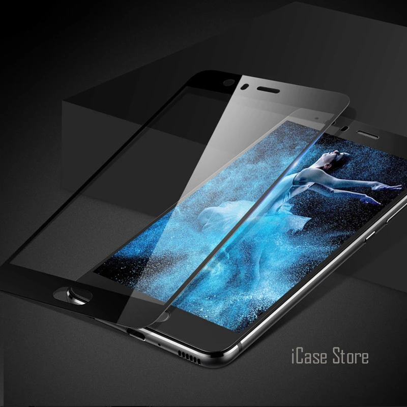 For Huawei p10 Plus glass tempered lite screen protector film Full cover black | Мобильные телефоны и аксессуары