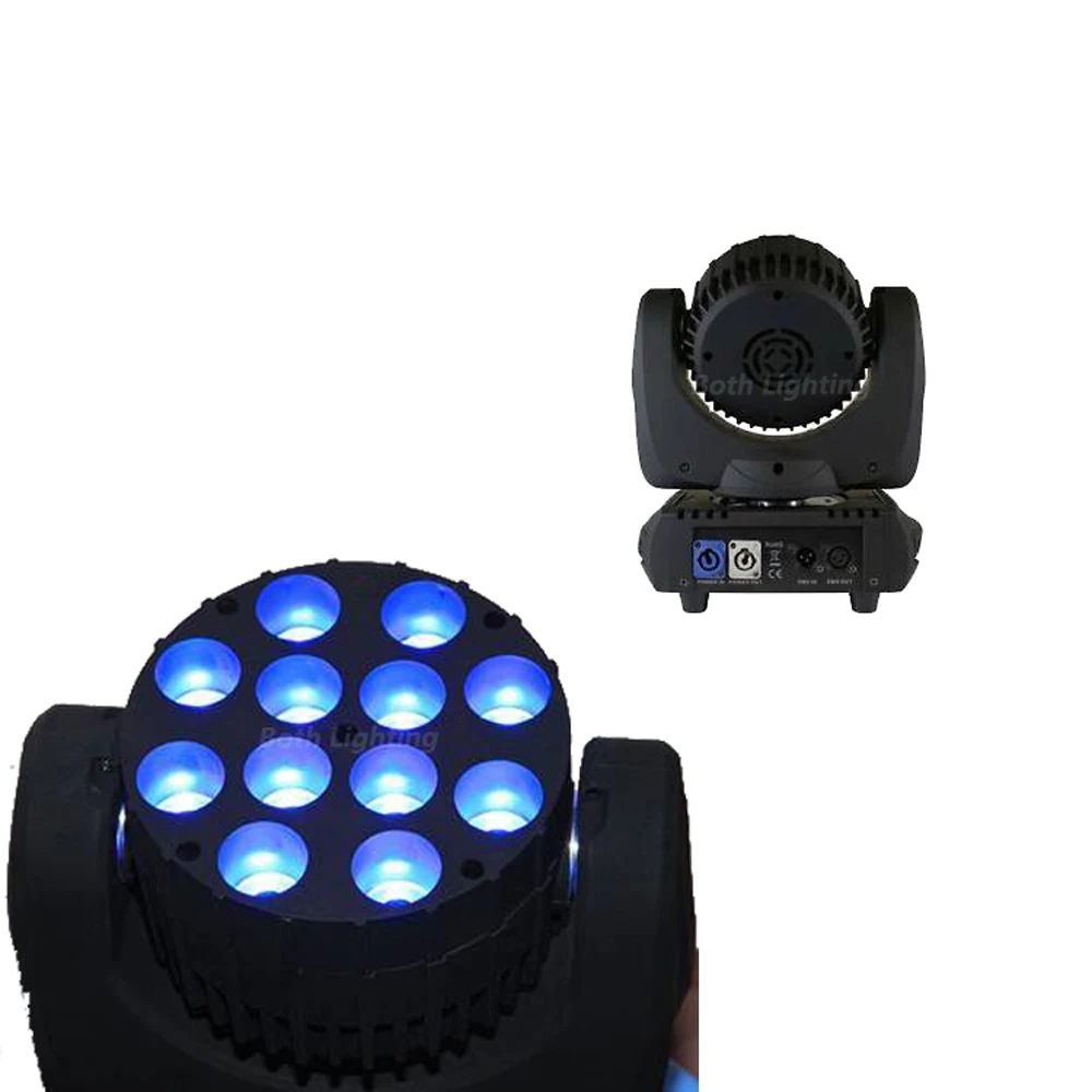 12*10 Вт RGBW 4in1 мыть led переносное потолочное освещение DMX512 головы луч в сценическое