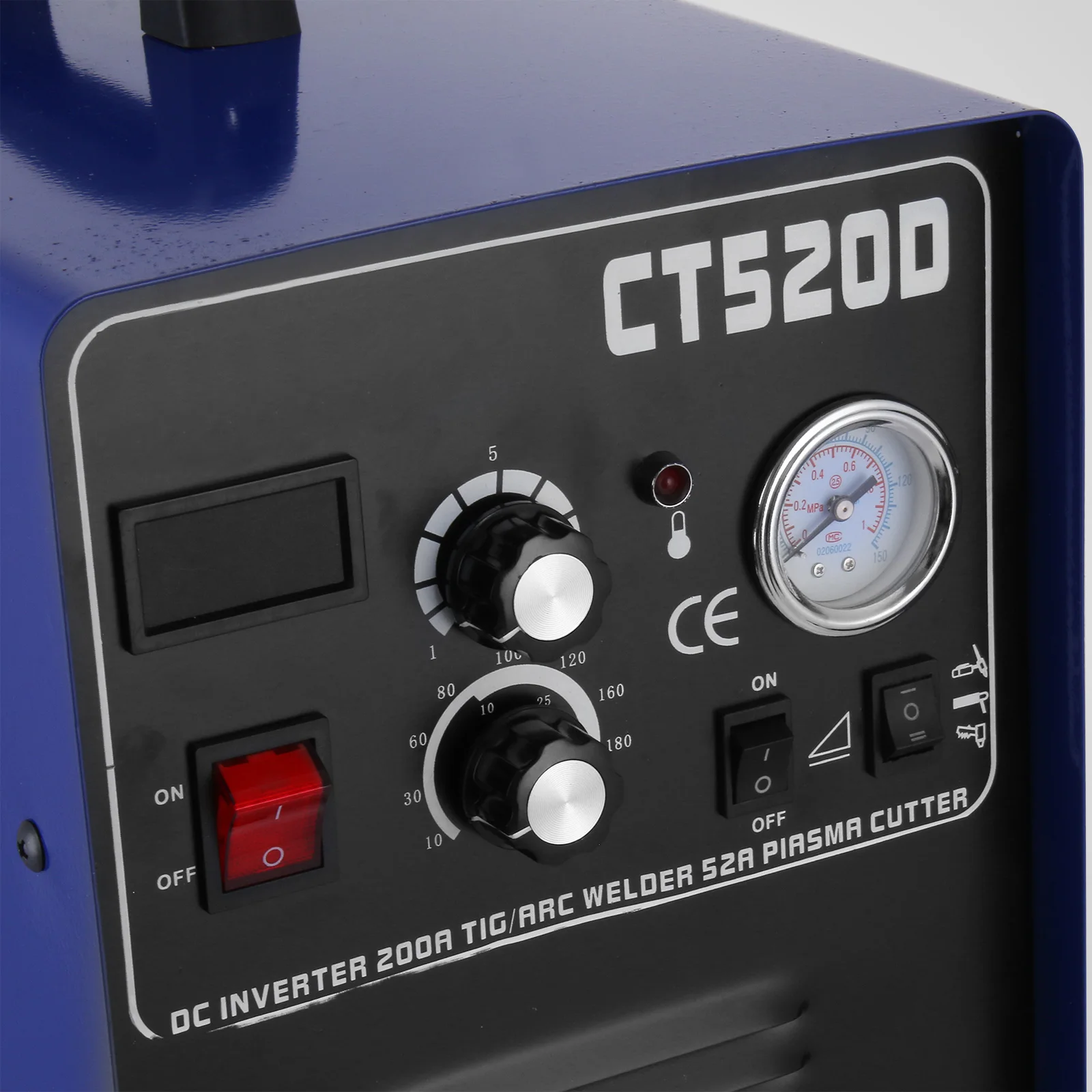 VEVOR CT520D плазменный резак палка TIG сварочный аппарат 3 в 1 комбинированный сварочный аппарат, 50Amp воздушный плазменный резак, 200A TIG/Stick сварочный аппарат