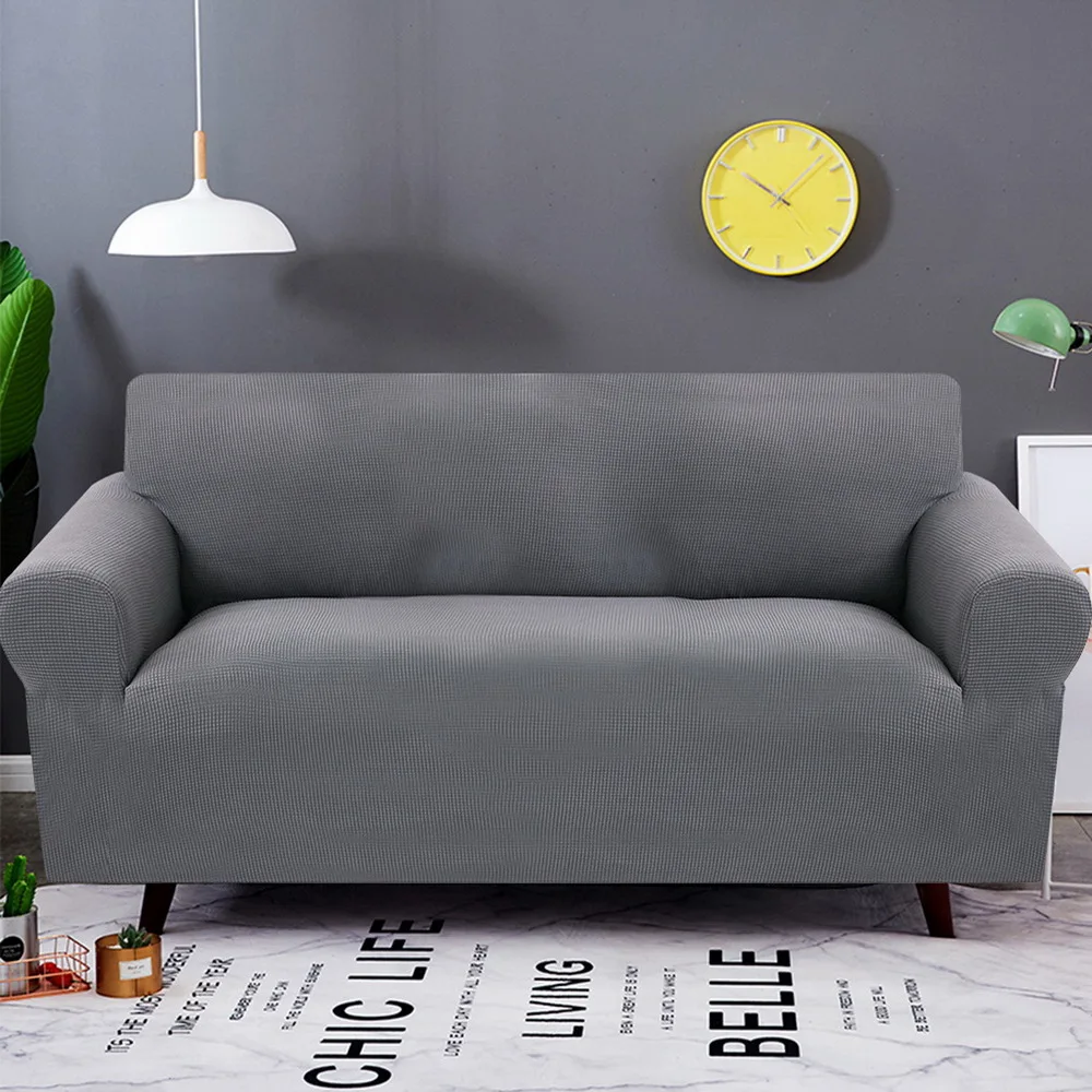 IVYSHION 1/2/3 Seater Solid чехлы для диванов из спандекса современные эластичные