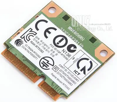 Брендовая беспроводная Wi Fi карта Ralink RT5392 300 Мбит/с 802.11b/G/N 300M WLAN Mini PCI e SPS 640823 001 для HP