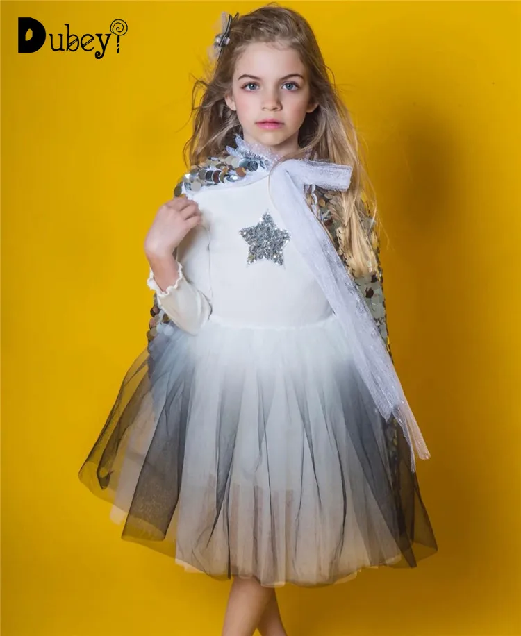 Dropshipping New 2018 Hot Selling Autumn Winter Baby Girl Knitting Embroidered Tutu Dress kids girl elegant evening dress | Детская