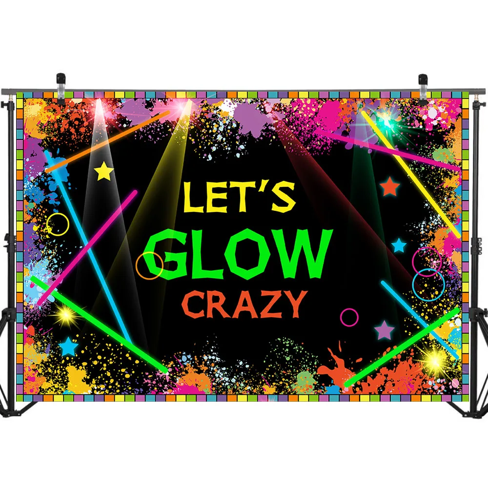 NeoBack Let's Glow неоновые лазерные вечерние фоны для фотосъемки разбрызгиватель Граффити стена фото фон