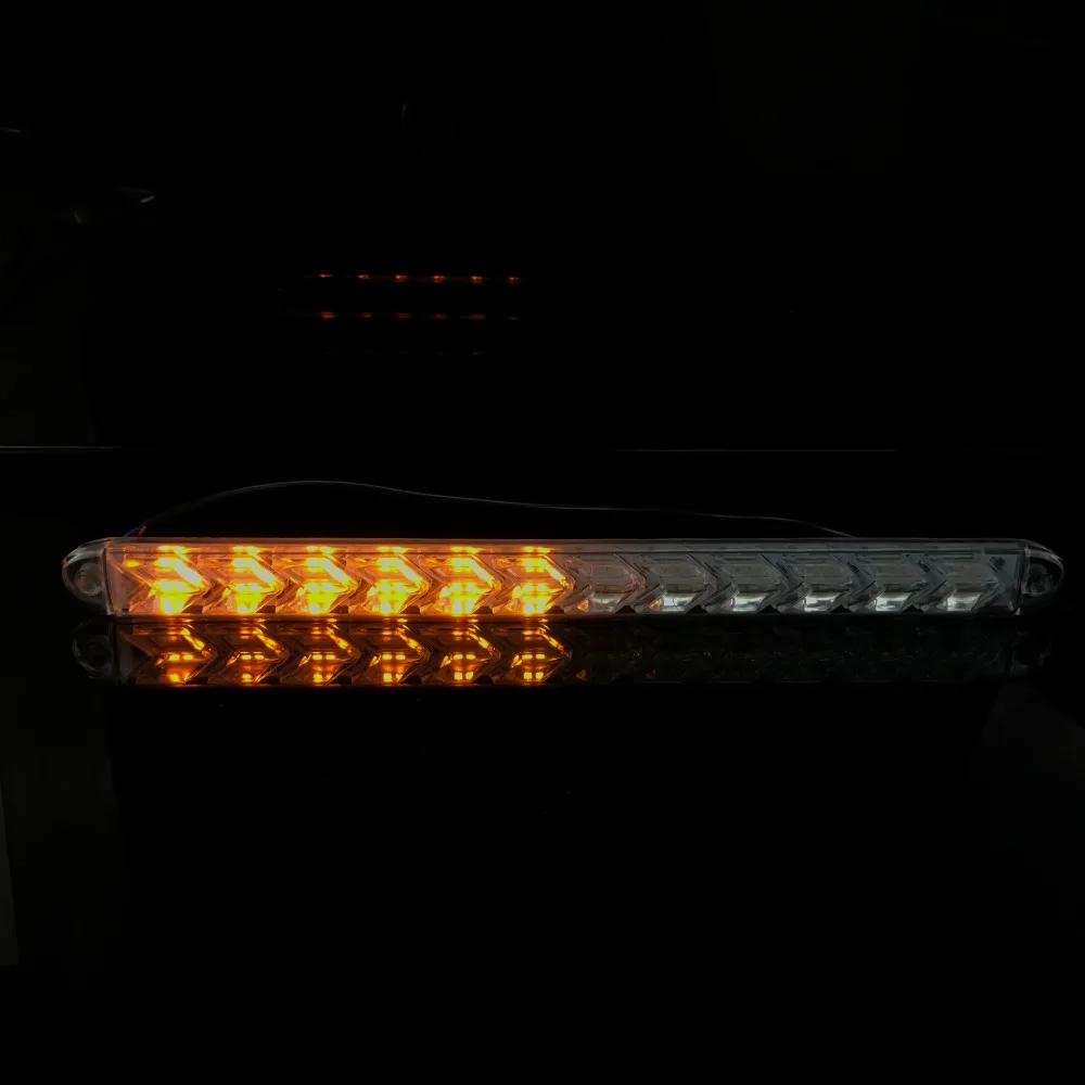 Letin Car Styling Arrow LED Daytime Running Light DRL Dynamic Flowing sequential White+ Amber Turn Signal | Автомобили и