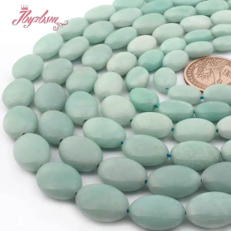 

13x18mm 10x14mm Oval Smooth Green Natural Amazonite Natural Stone Loose Beads For Jewelry Making DIY 15" Free Shipping Wholesale