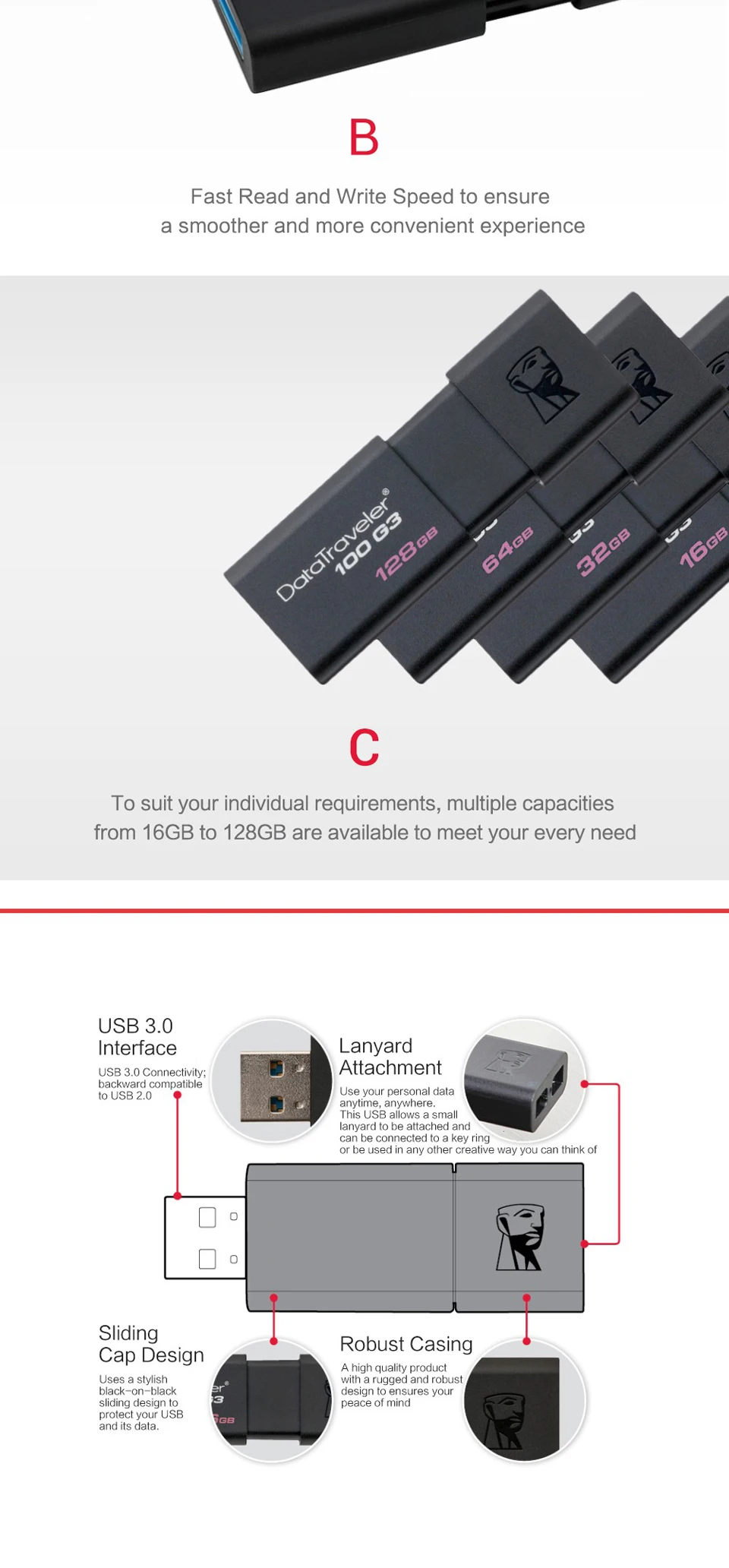 Kingston Usb флеш-накопитель 16 Гб Флешка карта памяти 8 ГБ 16 ГБ 32 ГБ 64 Гб высокоскоростная Usb флеш-накопитель Memoria cle usb 3,0 флеш-накопитель U диск