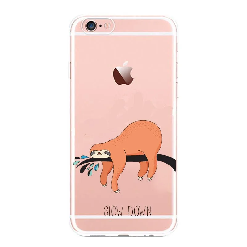 Ленивец из зверополиса милый чехол с изображением животных для iPhone 7 Plus 6 XR XS MAX SE 11