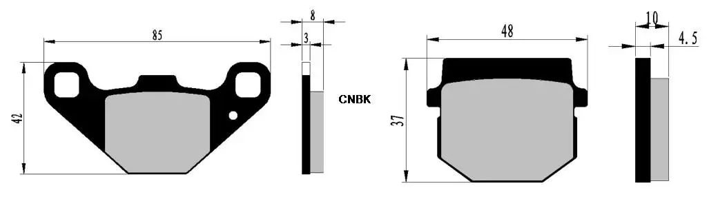 Дисковые Тормозные колодки комплект подходит для AEON ATV 100 Revo 2 2004 2005 2006 2007 2008 2009 2010