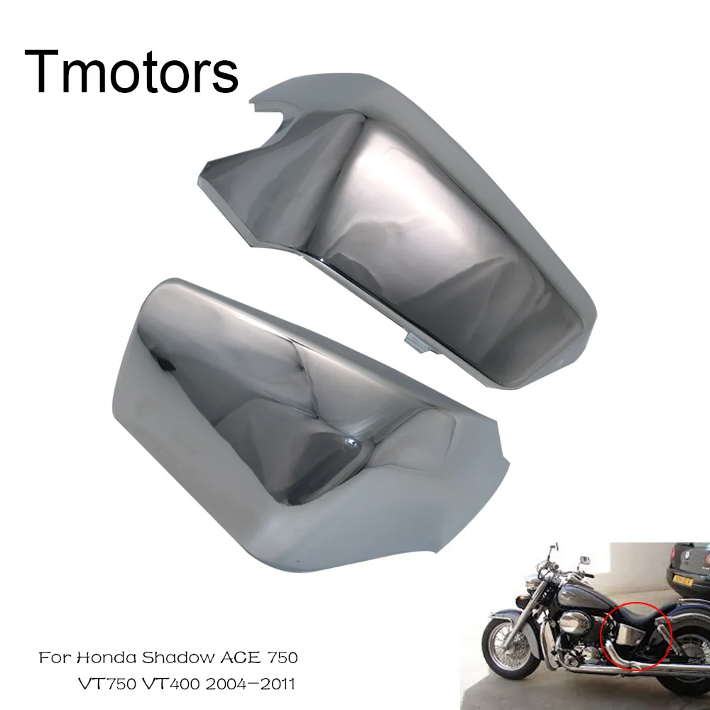 3 боковые крышки батареи мотоцикла обтекатели для Honda Shadow ACE 750 VT750 C D VT 400 2004 2011 2005 2006