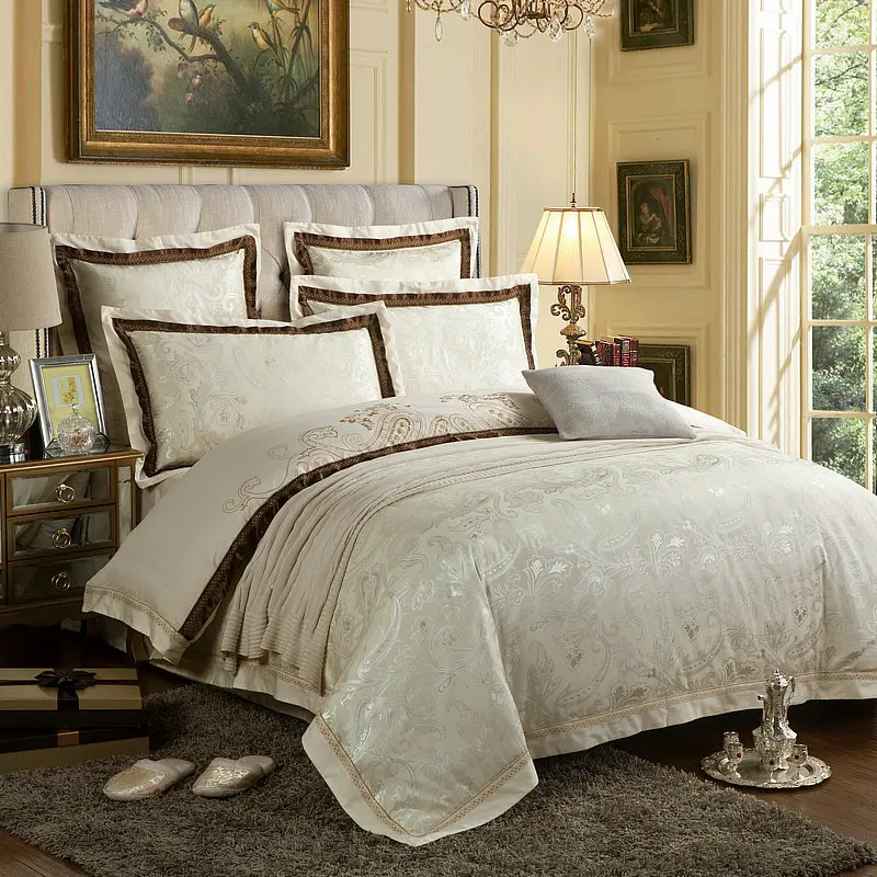 Комплект постельного белья из шелка и сатина 4/6 шт.|bedspreads duvets|king queen sizebedding set king |
