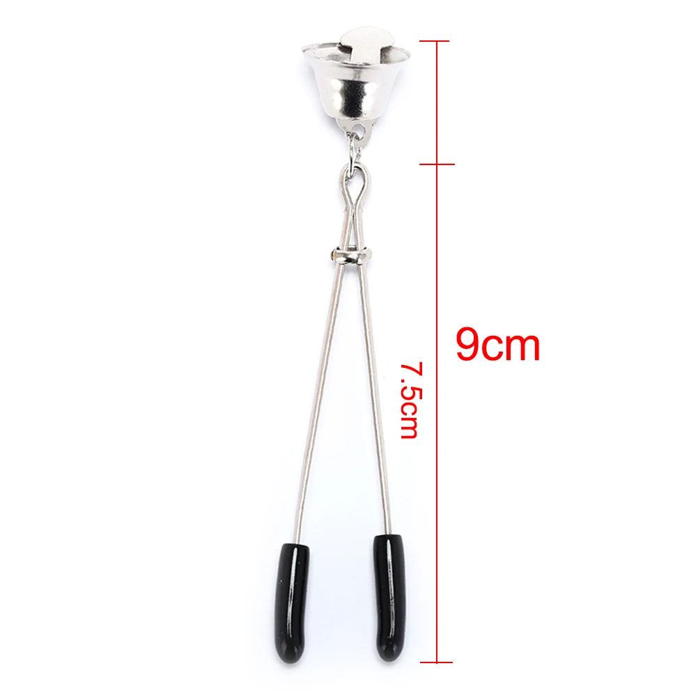 Exotic Accessories 1 Pair Novelty Metal Chain Bell Nipple Clamps Golden Erotic Breast Clips For Women |